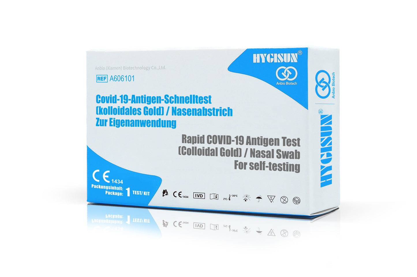 Hygisun COVID-19 Antigen Schnelltest Nasal mit CE laienzulassung
