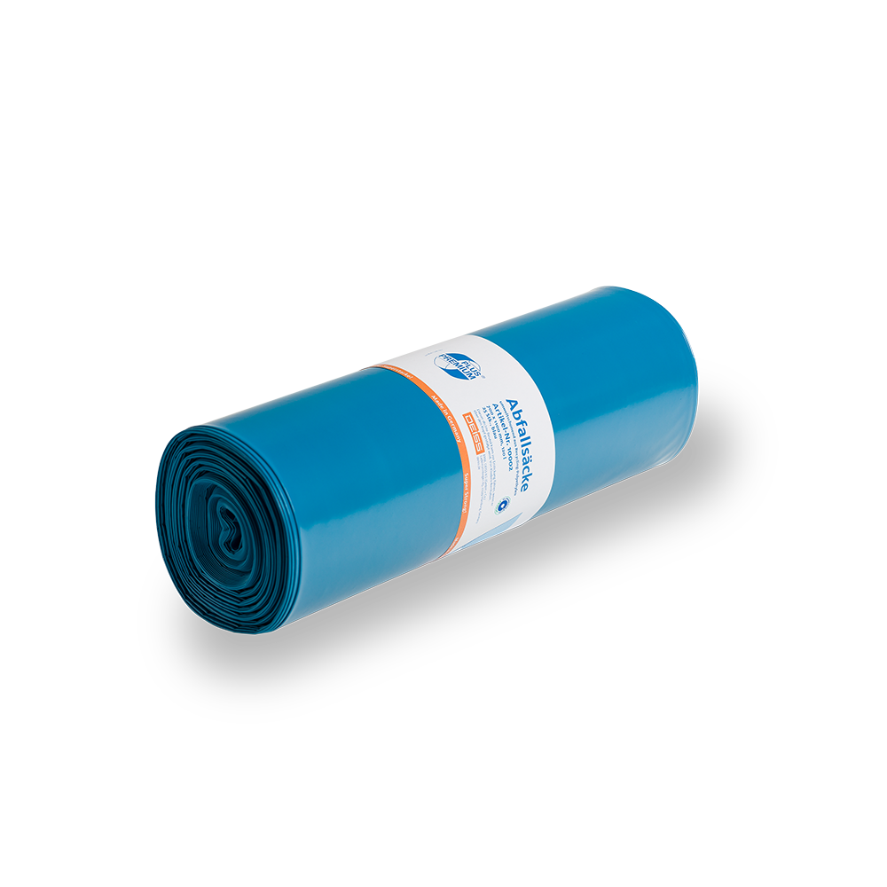PREMIUM PLUS MÜLLSÄCKE, LDPE, 120 L, BLAU