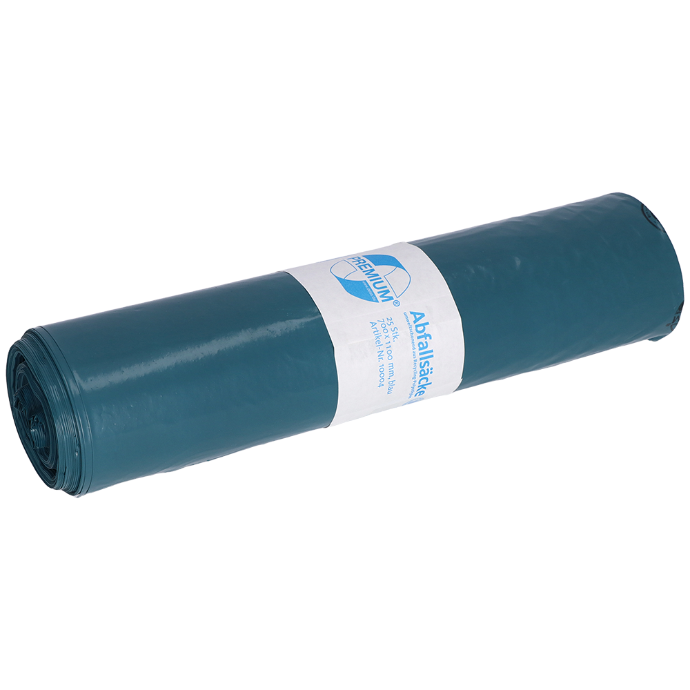 PREMIUM MÜLLSÄCKE, LDPE, 120 L, BLAU