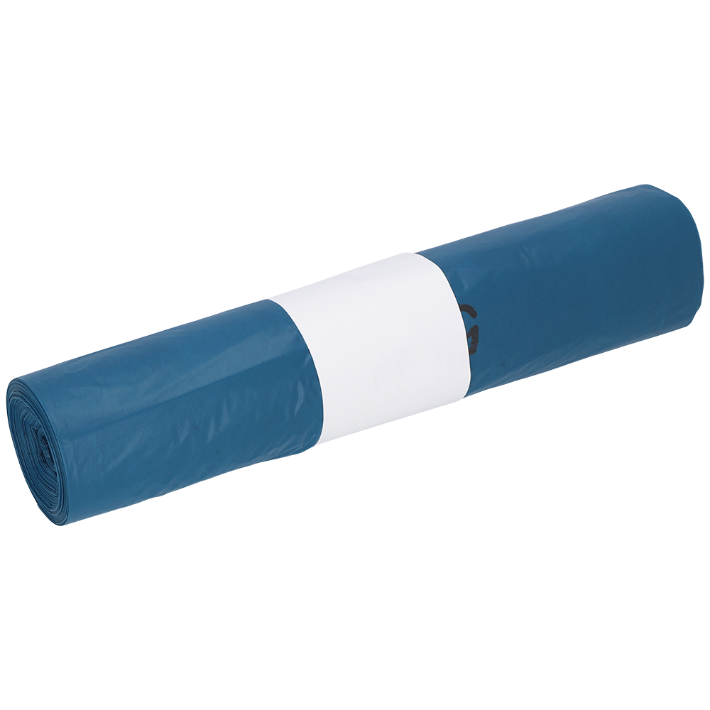 MÜLLSÄCKE, LDPE, 120 L, BLAU