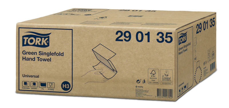 Tork Zickzack-Handtuch Grün, 1-lagig, 4000 Blatt