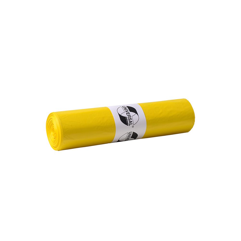 UNIVERSAL MÜLLSÄCKE, HDPE, 120 L, GELB