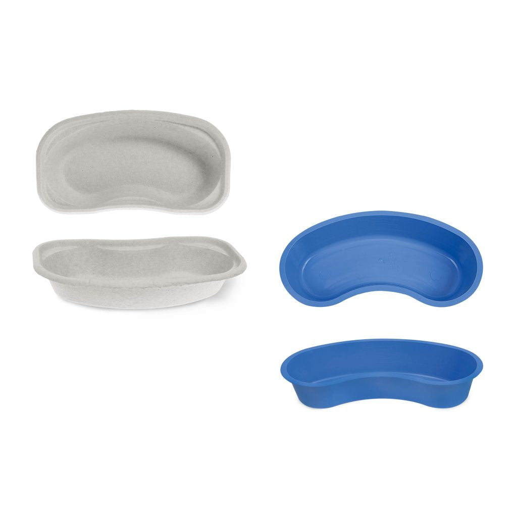 Nierenschale, blau, Kunststoff