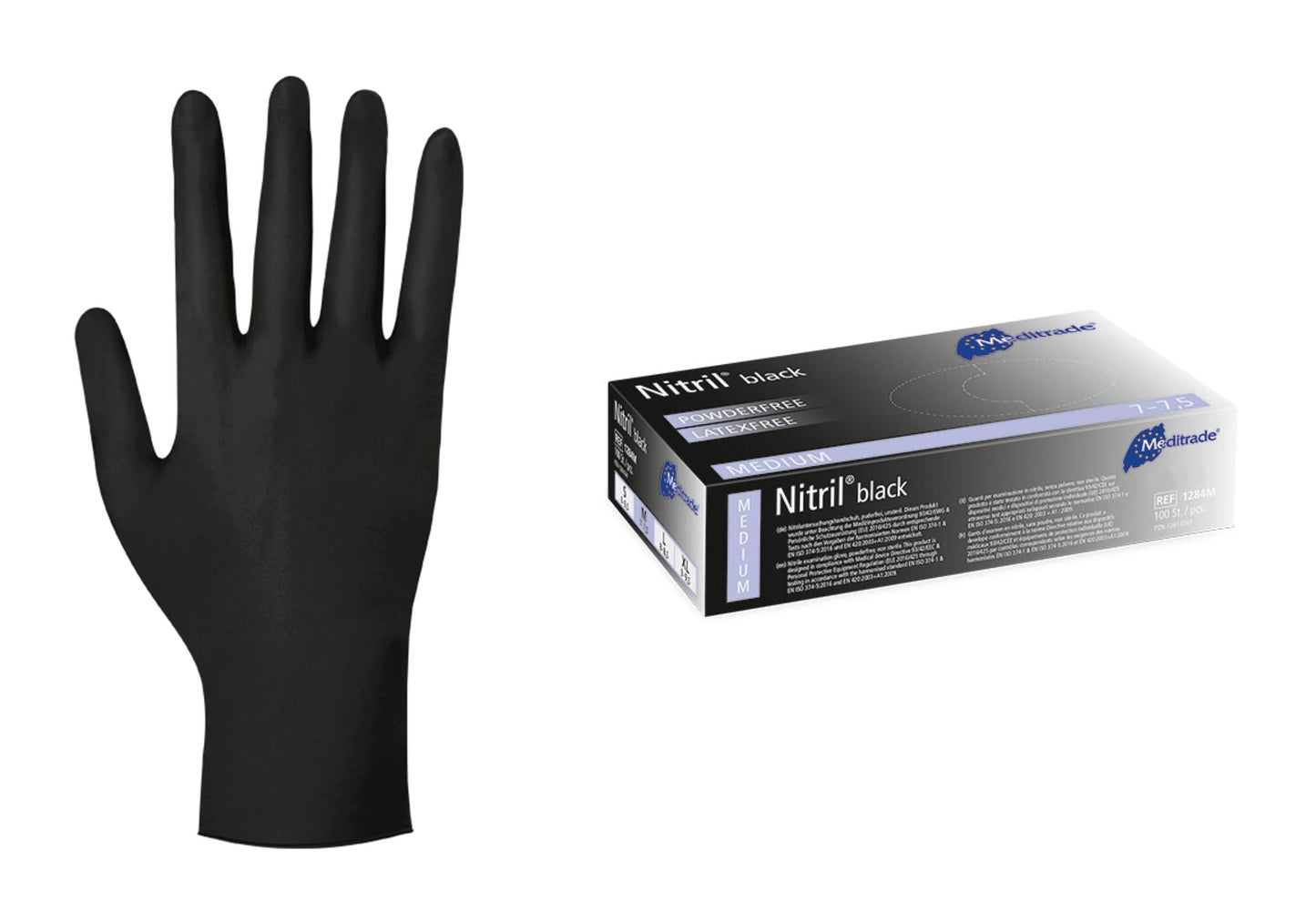 Nitrilhandschuhe, schwarz, puderfrei, NITRIL® BLACK