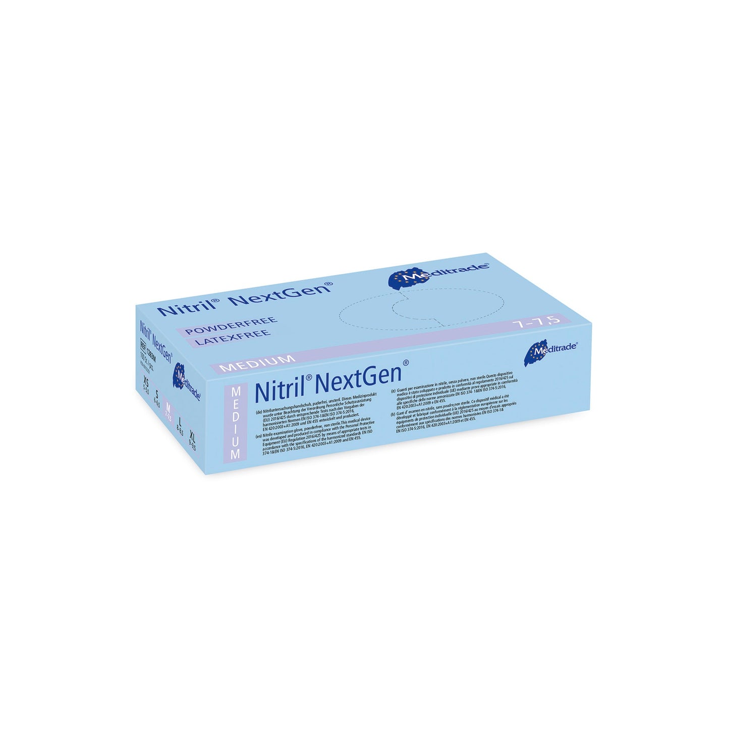 Nitrilhandschuhe, hell-blau, puderfrei, NITRIL® NEXTGEN®