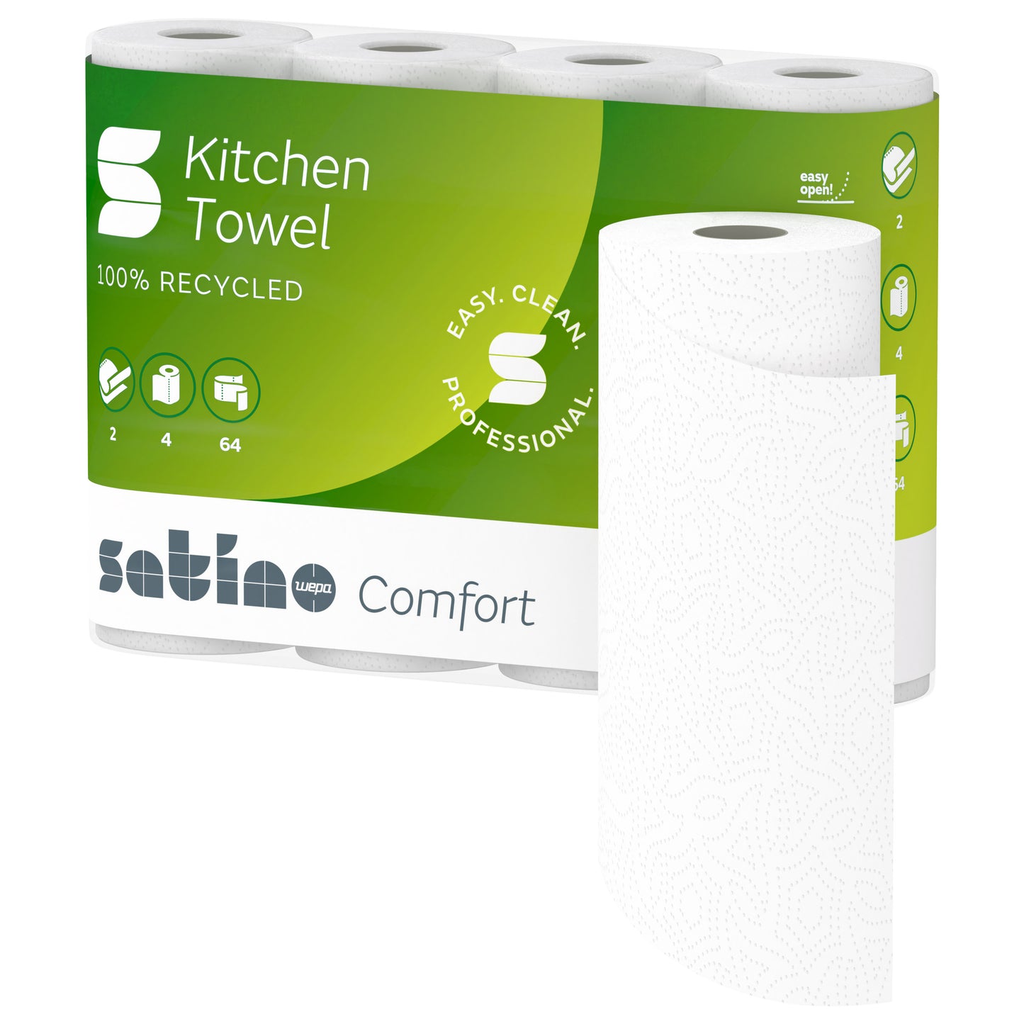Küchenrolle Satino Comfort, 2-lagig, 64 Blatt
