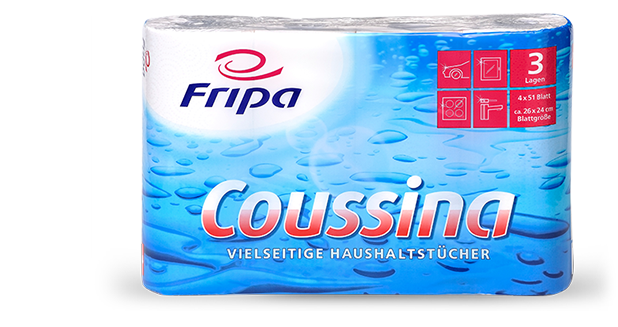 Coussina Haushaltstücher, 3-lagig, 51 Blatt