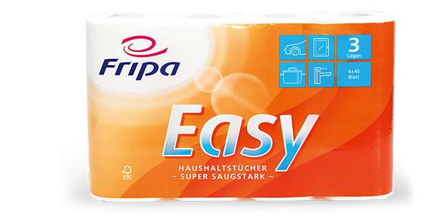 Easy Haushaltstücher, 3-lagig, 45 Blatt