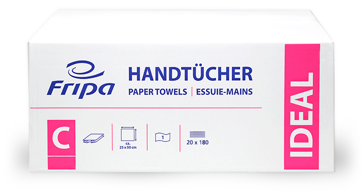 IDEAL Handtücher, 1-lagig, C-Falz, 2400 Blatt