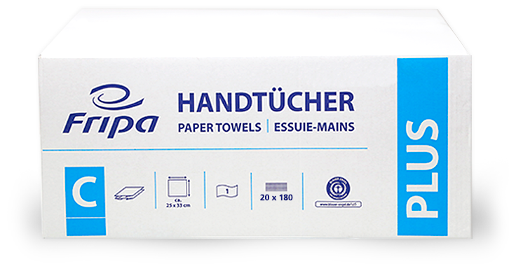 PLUS Handtücher, 1-lagig, V-Falz, 5000 Blatt