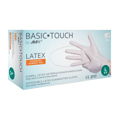 Latexhandschuhe, weiß, puderfrei, Basic-Touch