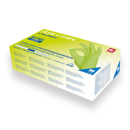 Nitrilhandschuhe, cedro, grün, puderfrei, Style cedro by Med-Comfort
