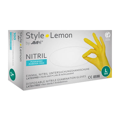 Nitrilhandschuhe, gelb, puderfrei, Style Lemon by Med-Comfort
