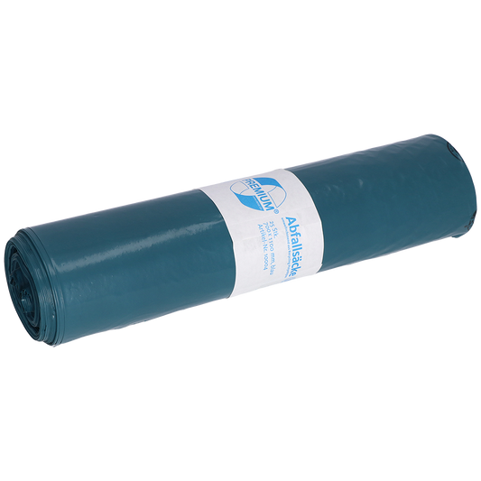 PREMIUM MÜLLSÄCKE, LDPE, 120 L, BLAU