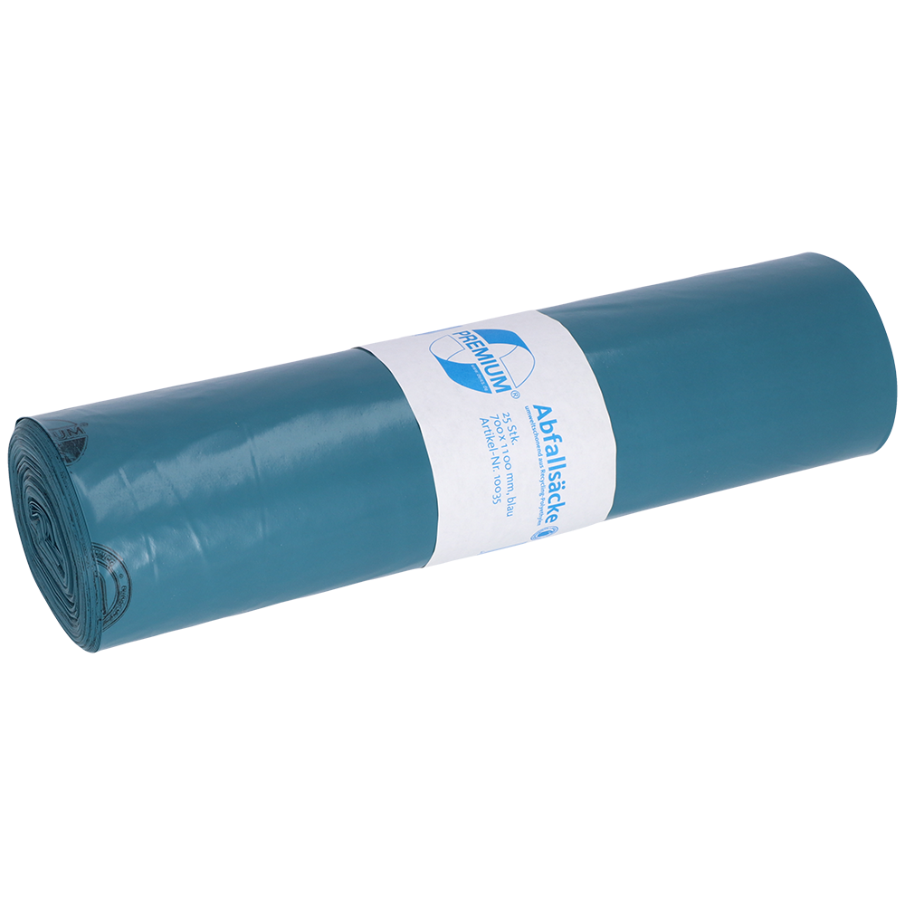 PREMIUM MÜLLSÄCKE, LDPE, 120 L, BLAU