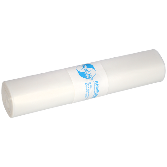 PREMIUM MÜLLSÄCKE, LDPE, 120 L, TRANSPARENT