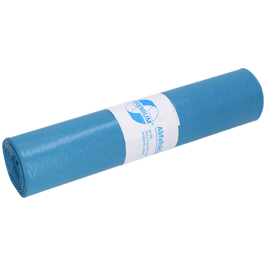 PREMIUM MÜLLSÄCKE, LDPE, 120 L, BLAU