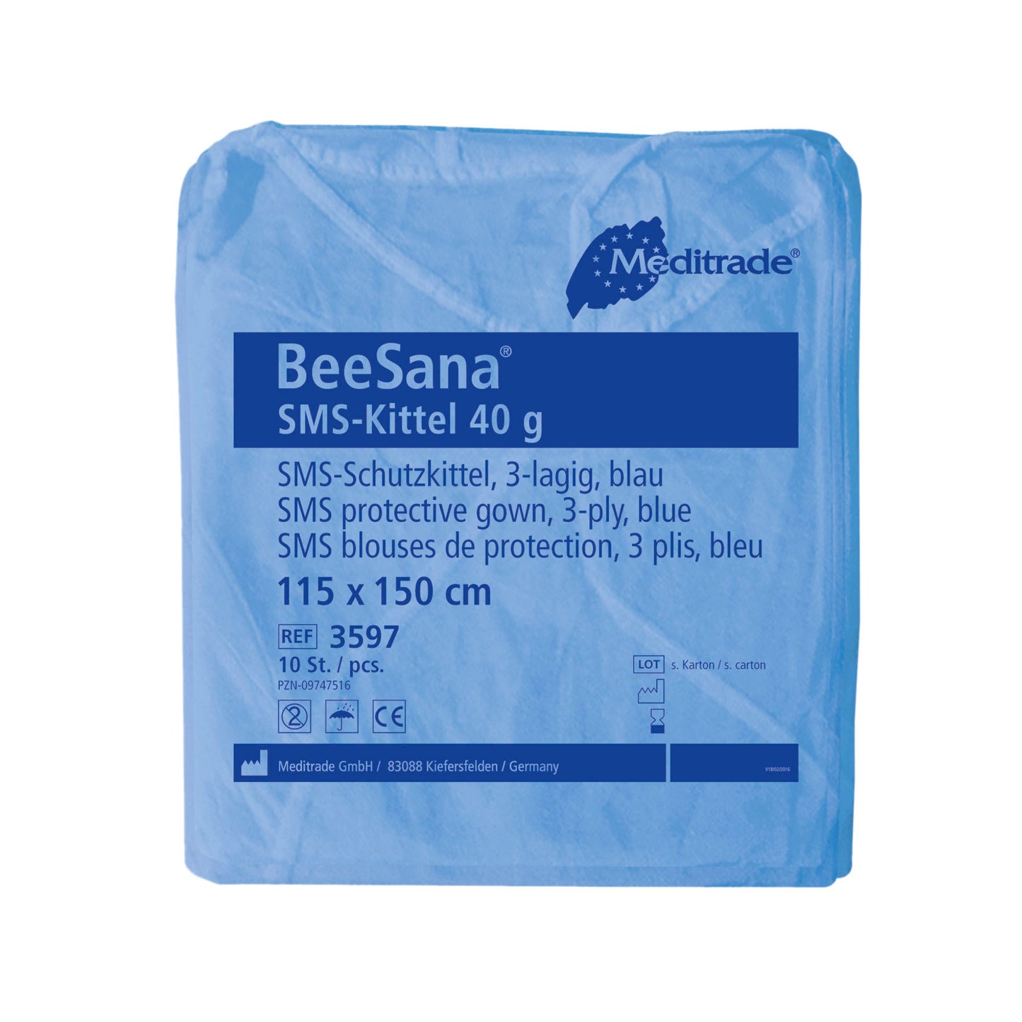 BEESANA® SMS-KITTEL 40 G, blau