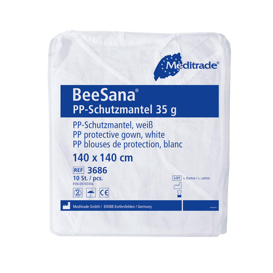 BEESANA® PP-SCHUTZMANTEL 35 g, weiß