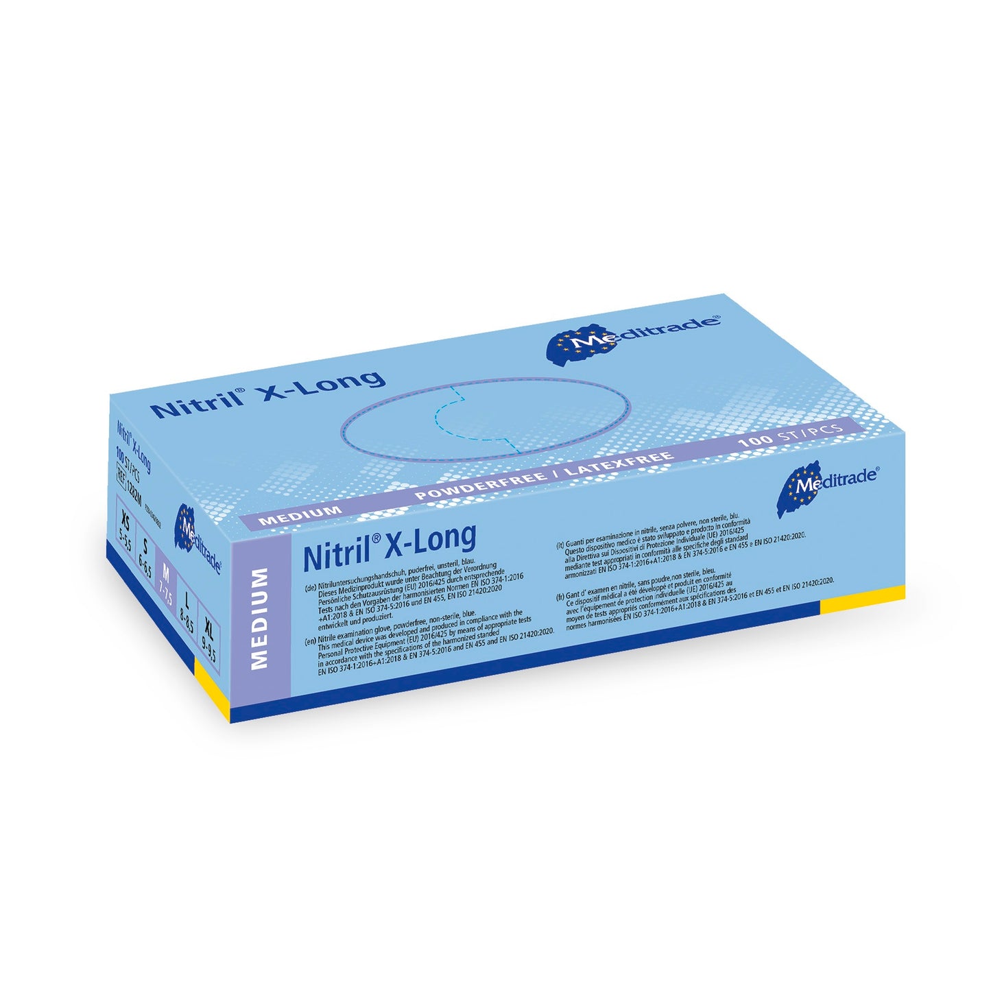 Nitrilhandschuhe, blau, puderfrei, NITRIL® X-LONG