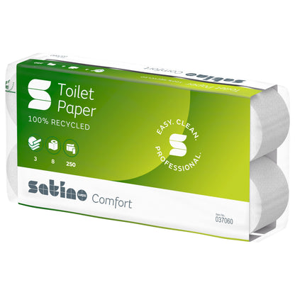 Satino Comfort Toilettenpapier Kleinrollen, 3-lagig, 72 Rollen