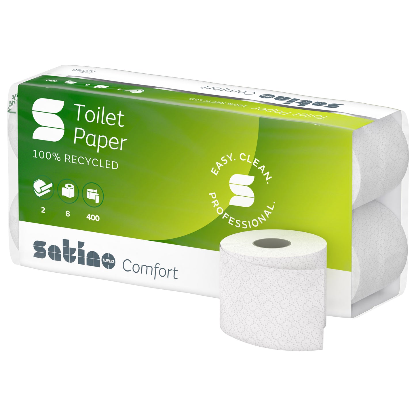 Satino Comfort Toilettenpapier Kleinrollen, 2-lagig, 48 Rollen