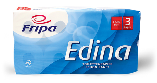 Edina® Toilettenpapiere, 2-lagig, 400 Blatt