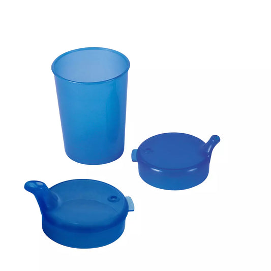 PP Schnabelbecher Oberteil und Unterteil SET, blau, 50 x 250 ml